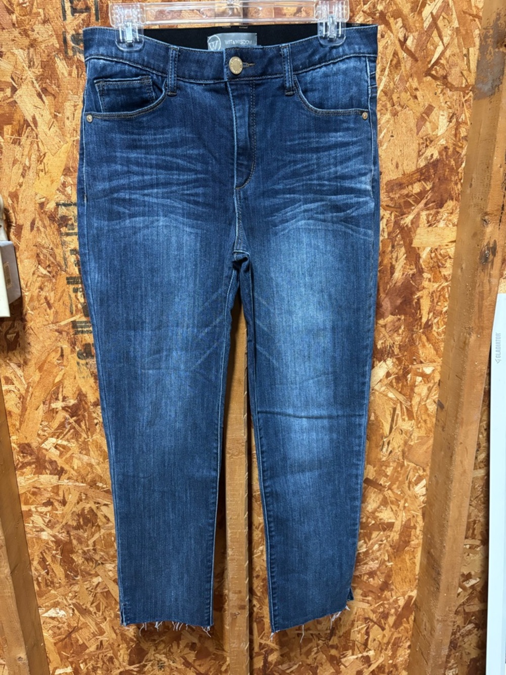 Wit & Wisdom Dark Blue Ankle Skinny Jeans with Elastic Waistband - Picture 3 of 5